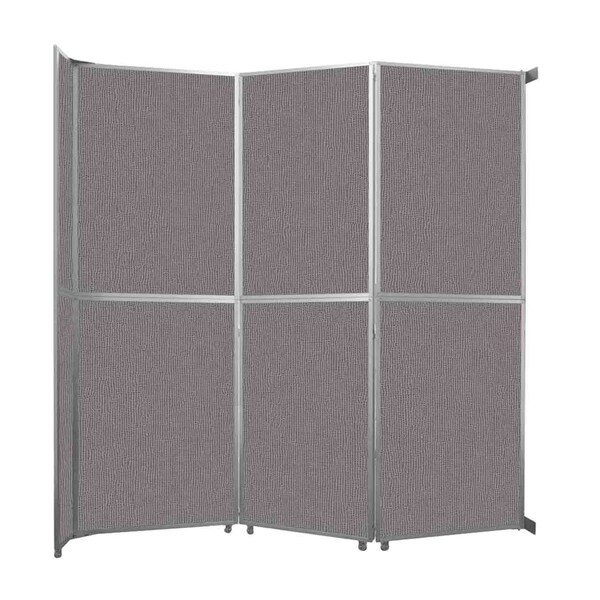 Versare Operable Wall Folding Room Divider 11'9" x 12'3" Slate Fabric 1070319-2 - main